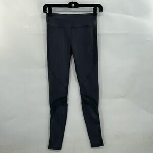 Ivivva Girl's Gray Active Mesh Detail Leggings Size 10